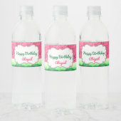 Watermeloen Happy Birthday Waterfles Label Waterfles Etiket (Flessen)