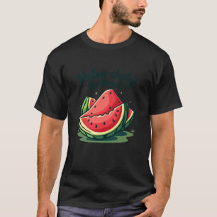 Watermeloen Humor Grappig Fruit Zomer Sfeer T-shirt