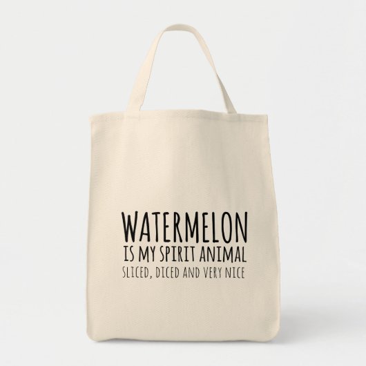 Watermeloen is mijn Canvas tas van Spinnerlijk Sch (Voorkant)