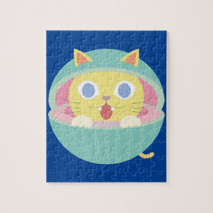 watermeloen kat puzzel
