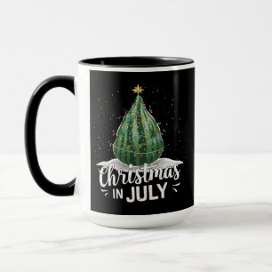 Watermeloen Kerstboom Kerst in Juli Zomer Mok