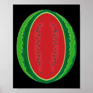 Watermeloen Kostuum Halloween Meloen Fruit Voor Vo Poster