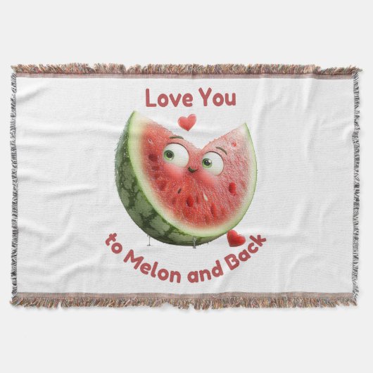 Watermeloen Liefde: Zoet & Sappig Hart Deken (Voorkant)