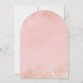 Watermeloen Little Sweetie Baby Shower Roze Kaart (Achterkant)
