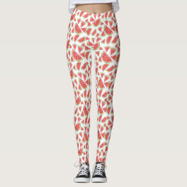 Watermeloen Meervoudige leggings