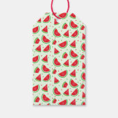 Watermeloen Melon Fruit Summer Light Green Cadeaulabel (Voorkant)