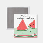Watermeloen met Gezegde Magneet (Voorkant / Achterkant)
