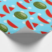 Watermeloen met plak cadeaupapier (Hoek)