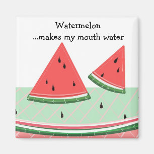 Watermeloen met tekst magneet
