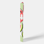 Watermeloen 'Monogram' groene iPhone case verticaa (Achterkant / Rechts)