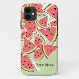 Watermeloen 'Naam' groene iPhone case