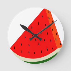 Watermeloen oogstsegment fruit zomer ronde klok