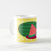 Watermeloen op een Bord Mok (Voorkant links)