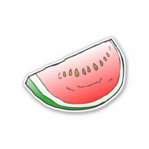 Watermeloen op maat gesneden vinyl sticker