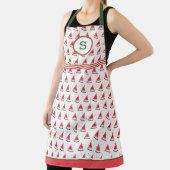 Watermeloen op Splatter Monogrammed Schort (Insitu)