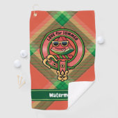 Watermeloen over Tartan Golfhanddoek (Insitu)