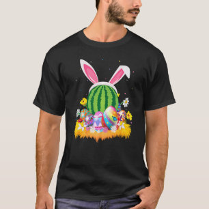 Watermeloen Paaseieren Funny Watermelon Paaszon T-shirt