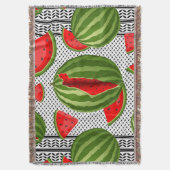 Watermeloen Palestina Kaart Slice Deken (Voorkant Verticaal)