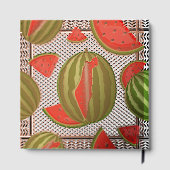 Watermeloen Palestina Kaart Slice Gastenboek (Achterkant)