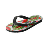 Watermeloen Palestina Kaart Slice Kinder Teenslippers (Schuin)