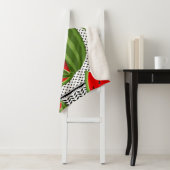 Watermeloen Palestina Kaart Slice Sherpa Deken (In situ)