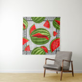 Watermeloen Palestina Kaart Slice Wandkleed (In Situ (horizontaal))