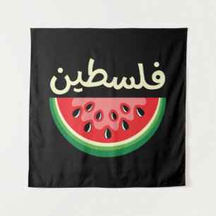 Watermeloen Palestina zal gratis zijn Wandkleed