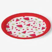 Watermeloen Papieren Bordje (Gekanteld)