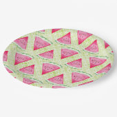 Watermeloen Papieren Bordje (Gekanteld)