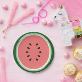 Watermeloen Papieren Bordje (Feest)