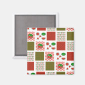 Watermeloen Patchwork Magneet (Voorkant / Achterkant)