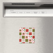 Watermeloen Patchwork Magneet (Insitu (Vaatwasser))