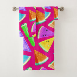 Watermeloen Patroon Creatie 9 Bad Handdoek