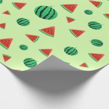 Watermeloen Patroon groen Inpakpapier