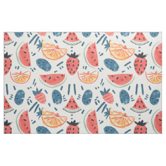 Watermeloen Patroon | Naadloze Zomer Fruit Cottage Stof