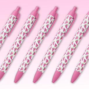 Watermeloen patroon zwarte inkt pen