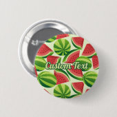 Watermeloen Pattern Pinback Button (Voorkant /achterkant)