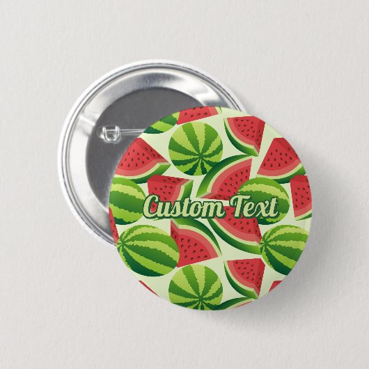 Watermeloen Pattern Pinback Button (Voorkant /achterkant)