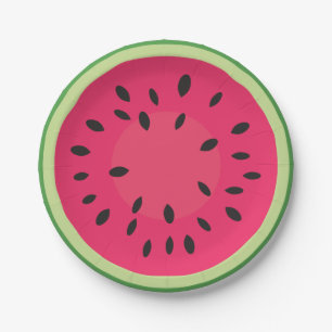Watermeloen Picknick Papieren Bordje