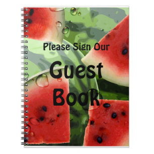 Watermeloen Picnic Guest Book Notebook Notitieboek