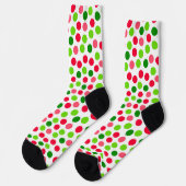 Watermeloen Polka Dots Pattern Socks Sokken (Links)
