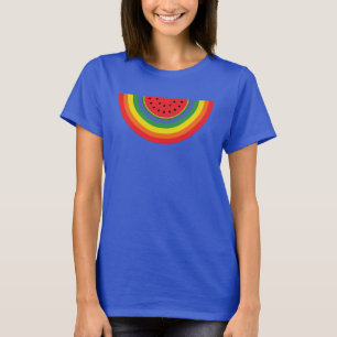 Watermeloen regenboog t-shirt