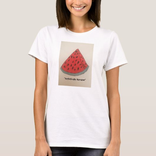 Watermeloen Ringer T-shirt voor dames (Voorkant)