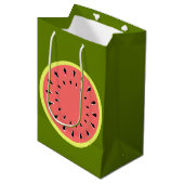 Watermeloen Roze Medium Cadeauzakje (Voorkant Gekanteld)