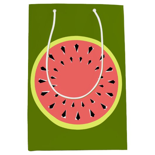 Watermeloen Roze Medium Cadeauzakje (Voorkant)
