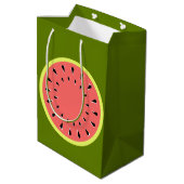 Watermeloen Roze Medium Cadeauzakje (Achterkant Gekanteld)