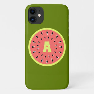 Watermeloen Roze 'Monogram' iPhone hoesje