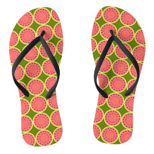 Watermeloen Roze Multi flip flops