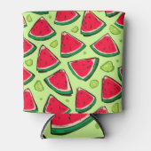 Watermeloen Schijf Feest | Leuke Zomer Fruit Patro Blikjeskoeler (Voorkant)