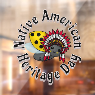 Watermeloen Seizoen Lieveheersbeestje Raamsticker